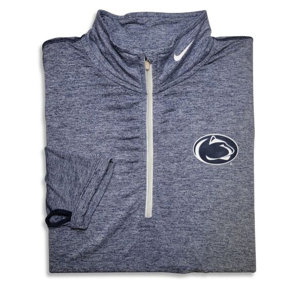 Nike Other - Nike Penn State Heathered Blue Long Sleeve Quarter Zip Pullover XL